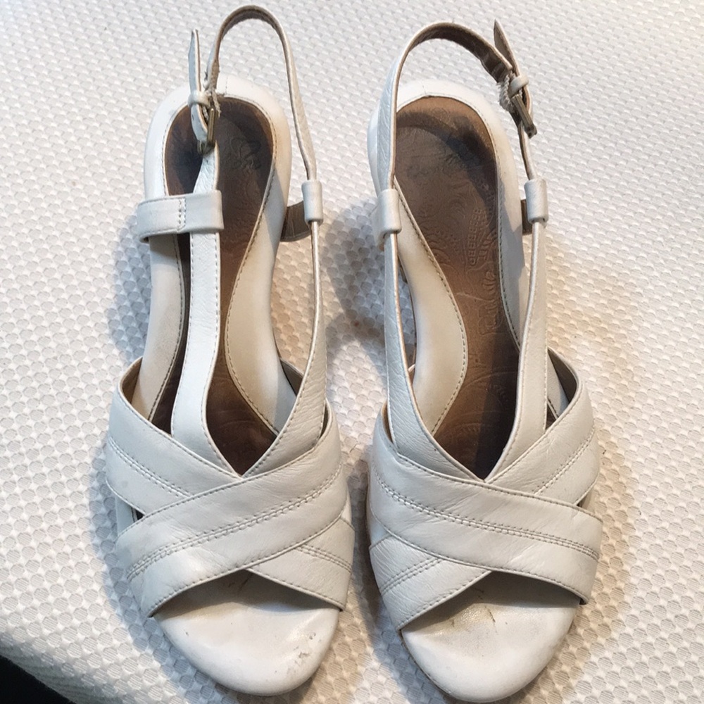 White dress sandals